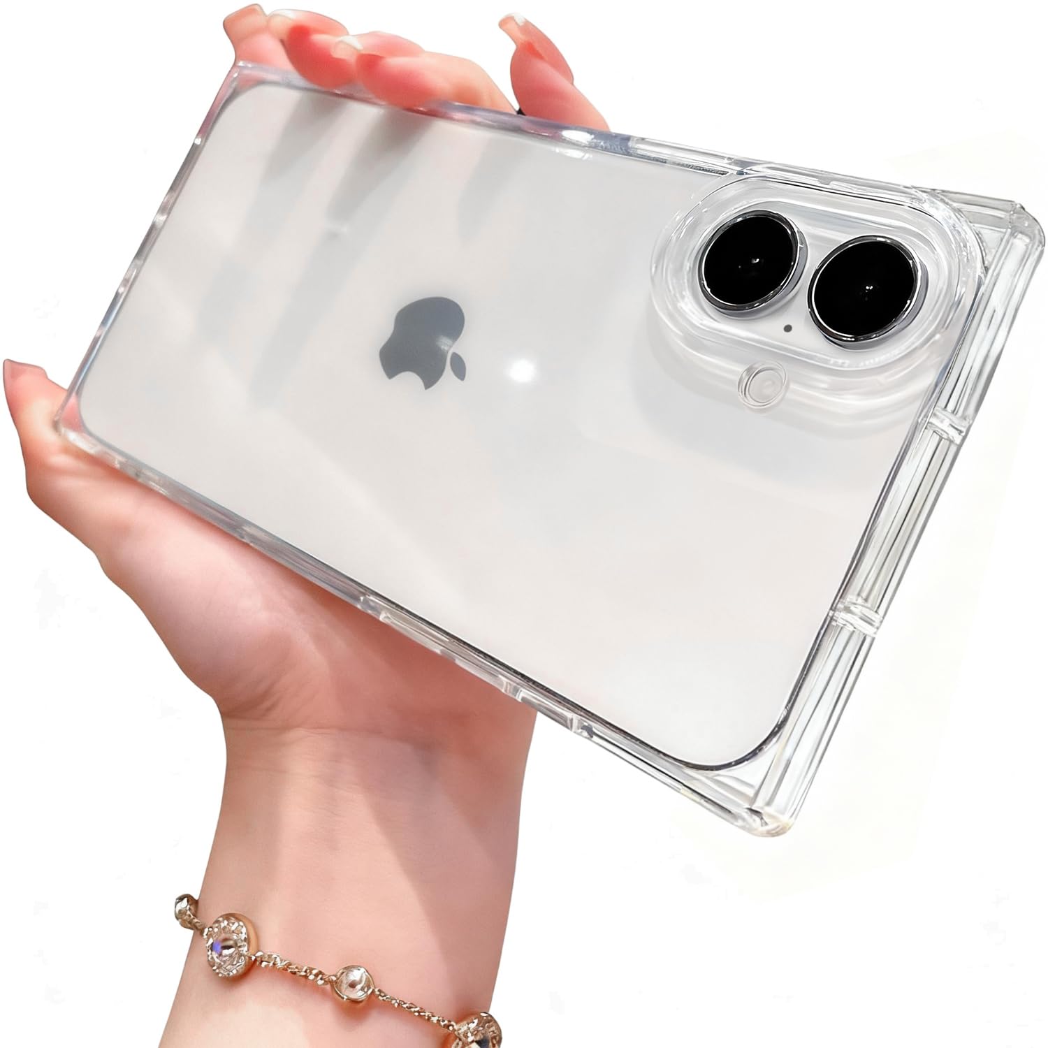 Amazon.co.jp: ストレートエッジ スクエア型 for iphone17 用 クリア