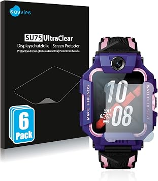 savvies Protector Pantalla Compatible con Imoo Watch Phone Z6 (6 Unidades)  Película Ultra Transparente : Amazon.es: Electrónica