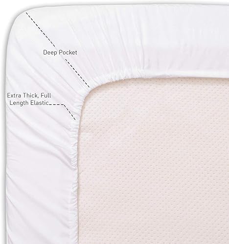 Miniatura 4 de Sábanas de litera para colchón de caravana King (72 x 80), 400 hilos, 100% algodón egipcio, sábanas para colchón de caravana de 10-15 pulgadas,