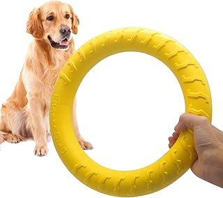 Indestructible Dog Toys Dog Chew Toy for Aggressive Chewers Flying Discs for Medium/Large Breeds Dog Training Ring,Floating Dog Ring Toys for Throwing,Catching, Flying Lightweight Dog Toy
