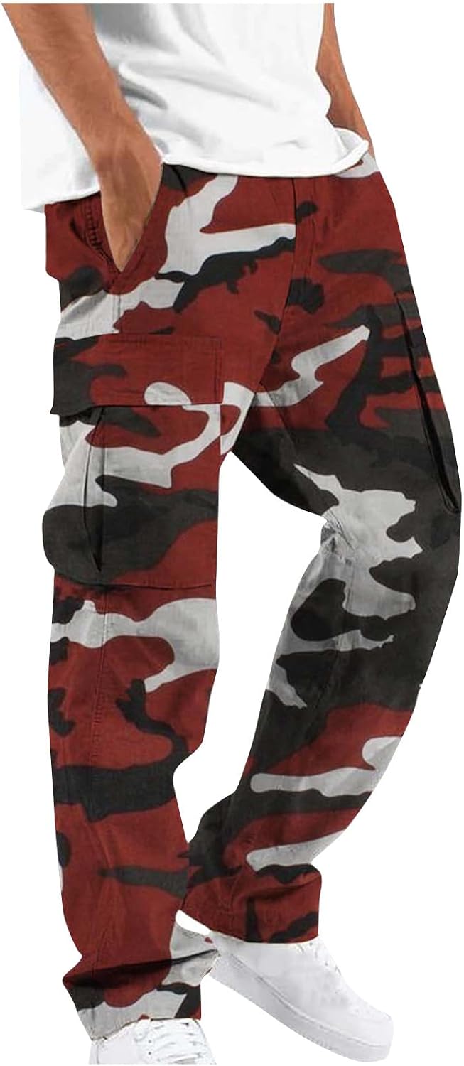 Pantalon Cargo Jogging Homme Slim Fit 2025 – Confort Ultime Toute Saison, Poche Cargo, Taille Élastique Grande Taille