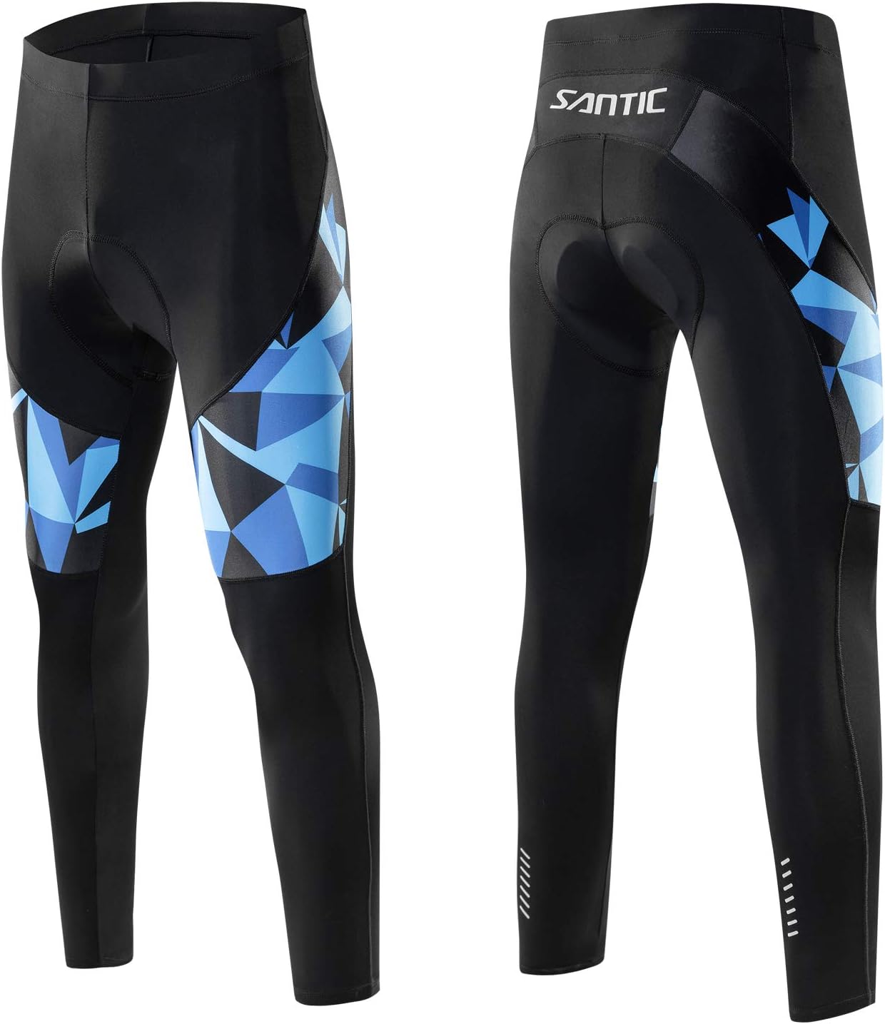 Santic メンズ サイクルパンツ サイクルタイツ パッド付きサイクルウェア自転車ウエア 22新発