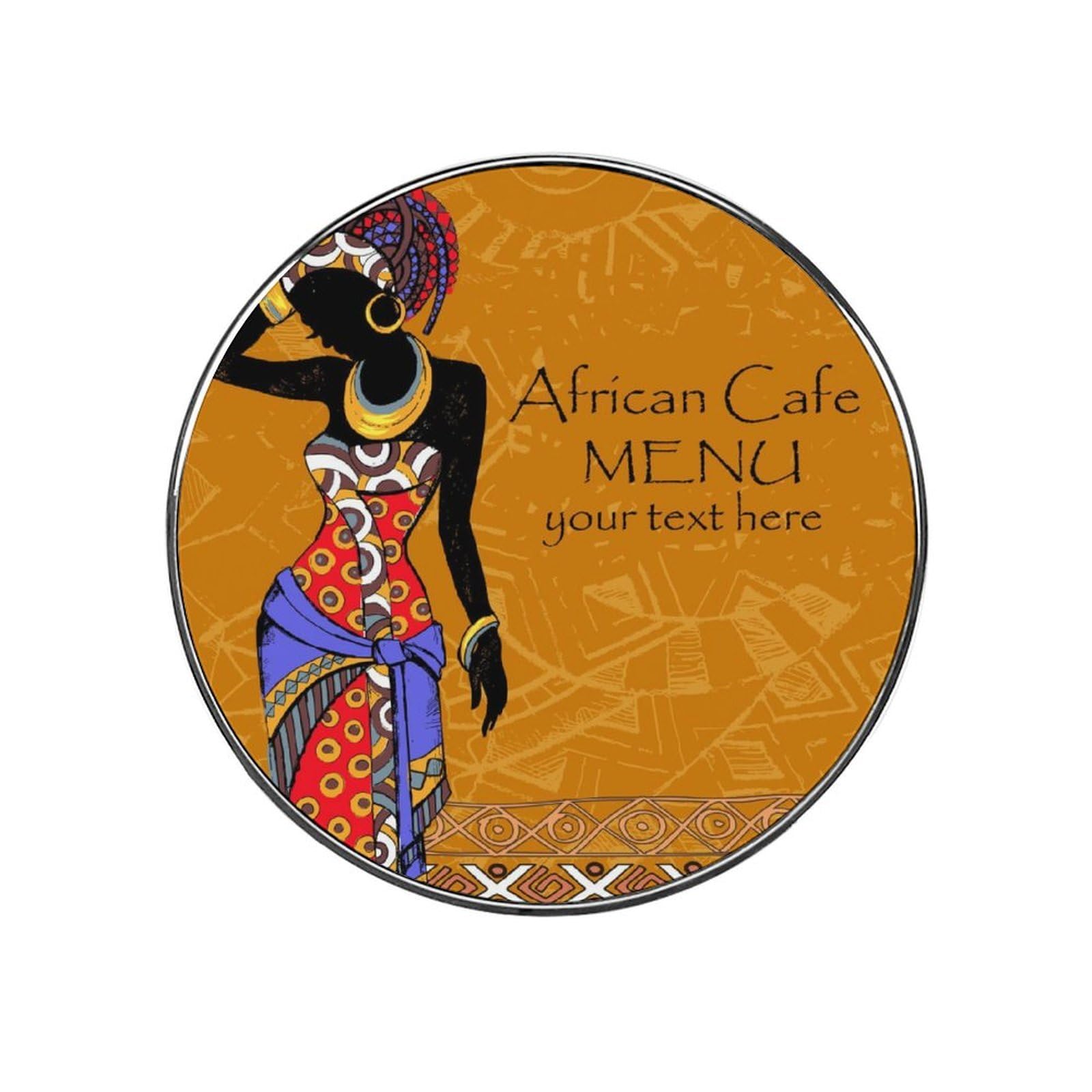 African Woman Alloy Fridge Magnet For Office Cabinet Refrigerator Whiteboard Photo