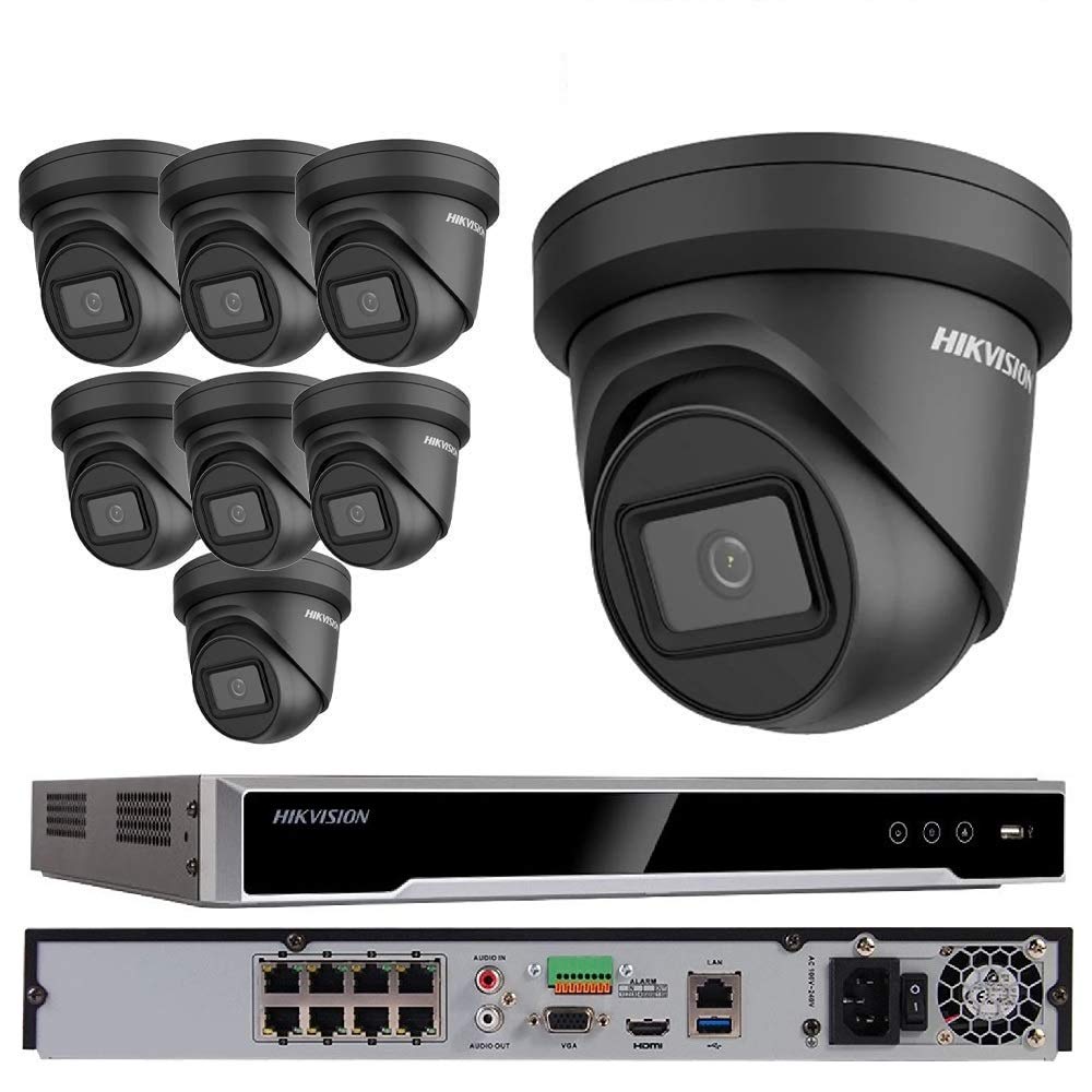 Hilook Grey Hikvision Cctv System Kit Ip 8X 8Mp 4K Network Cameras Ip67 Weatherproof Wdr 30M Ir Night Vision 4K 16Ch Nvr 8Mp - Ds-2Cd2385g1-I - Ds-7616Ni-K2 (6Tb)