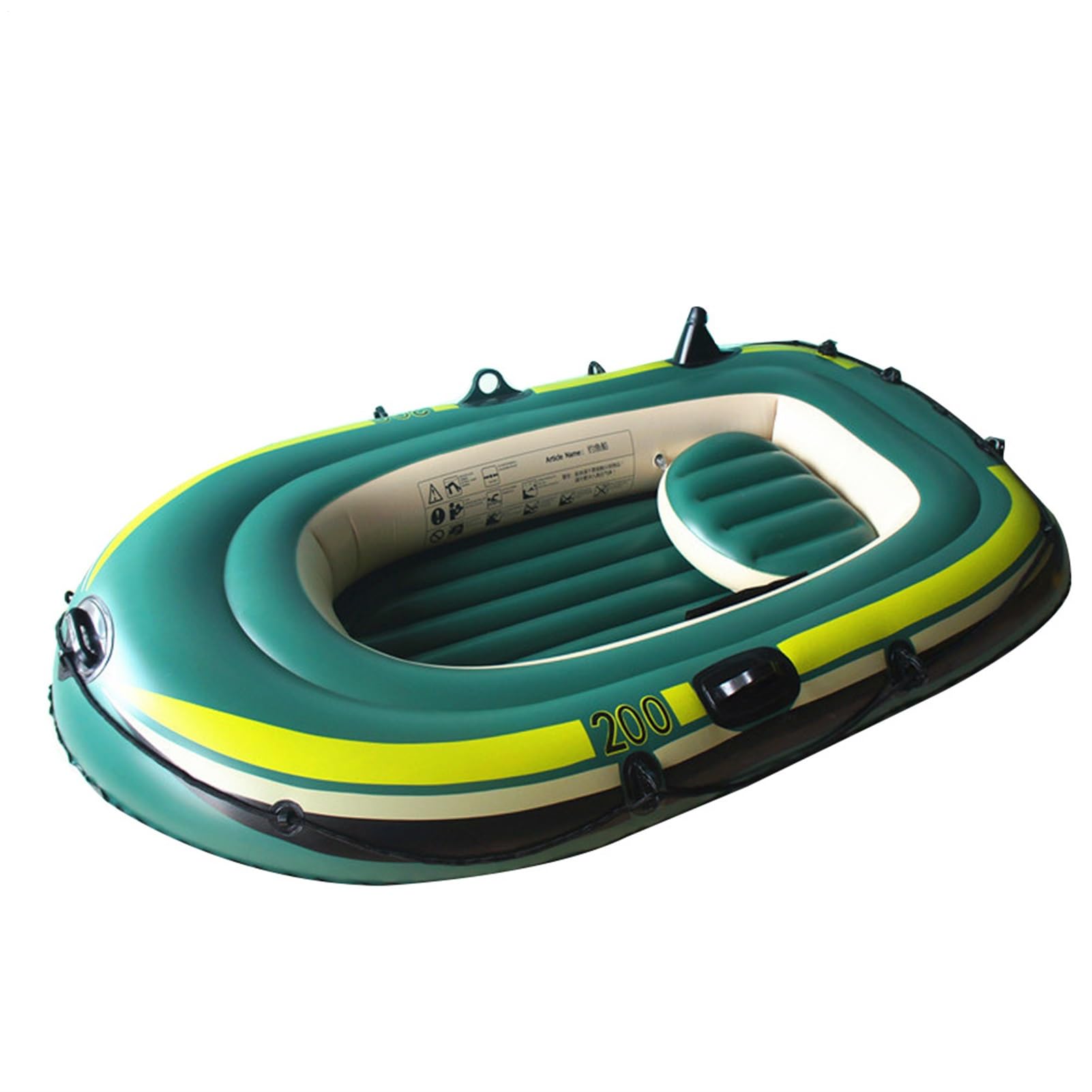 Zattera Gonfiabile Per Kayak - Gommone In PVC Per 2 3 Persone, Zattere Per Pontoni Per Carichi Pesanti, Tender Da | Kayak Gonfiabile Portatile Della Zattera Dei Creativi Di Lunga Durata Per La R