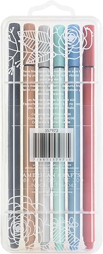 Miniatura 3 de American Crafts Marcadores de punta de fieltro fina, brillantes, marcadores de detalle Doodlers rotuladores de punta de fieltro, marcadores de punta