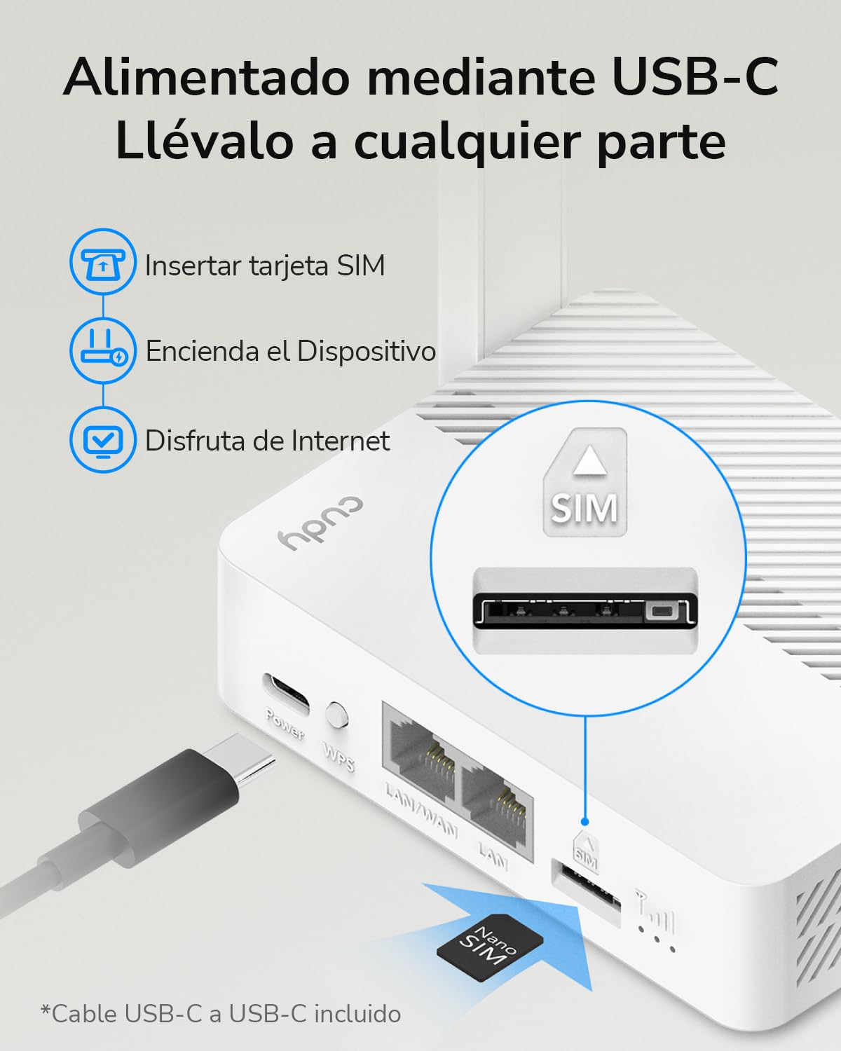 Cudy Nuevo LT300 Router 4G SIM LTE WiFi 300Mbps, Router con Tarjeta SIM, Compatible con Todos los operadores, 2×2 MIMO, Sin Necesidad de Configuración, OpenVPN, WireGuard - 5