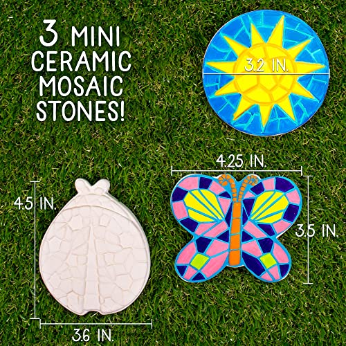 Image of Creative Roots Paint Your Own Butterfly, Ladybug & Sun Stepping Stone by Horizon Group USA, 1 box of 3 count