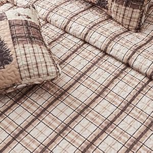 Great Bay Home Lodge Bedspread Full/Queen Size Quilt with 2 Shams. Cabin 3-Piece Reversible All Season Quilt Set. Rustic Quilt Coverlet Bed Set. Redwood Collection. Great Bay Home Lodge Bedspread FullQueen Size Quilt with 2 Shams Cabin 3 Piece Reversible All Season Quilt Set Rustic Quilt Coverlet Bed Set Redwood Collection