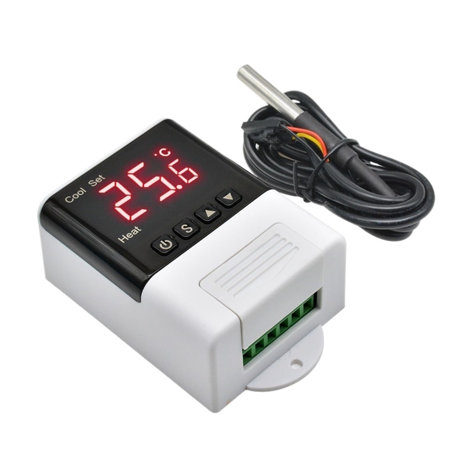 Nxvodcfys Dtc2200 Dtc2210 Ac 110V 220V Digital Microcomputer Thermoregulator Thermostat Temperature Controller Cooling Heating Switch Dual Display(Dtc2200)