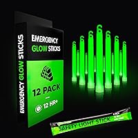 GlowMind Emergency Glow Sticks: 12-Hour Industrial Grade, Ultra-Bright 360° Light for Survival Gear, Camping, Power Outages