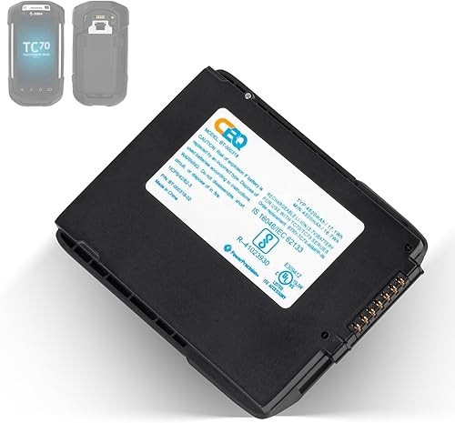 CBQ TC70 Reemplazo de batería para Zebra TC77 TC72 TC70 TC75 Series (BT-000318) - Fuente de alimentación de alta capacidad de iones de litio de 4620