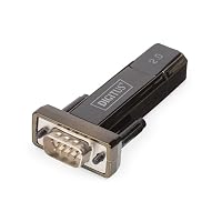 Digitus Adattatore per Seriali USB 2.o A/M a DSUB9/M, Nero