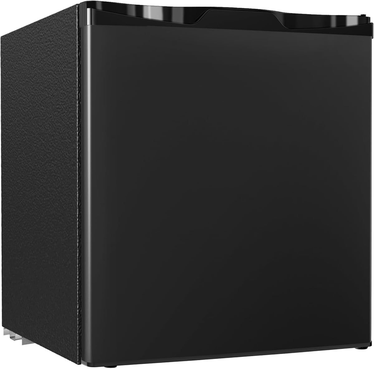 Icyglee 1.7 Cu.Ft Mini Fridge with Freezer, Single Reversible Door Compact Refrigerator, Adjustable Thermostat&Energy Saving Mini Fridge for Bedroom, Dorm, Office, Low Noise, Black