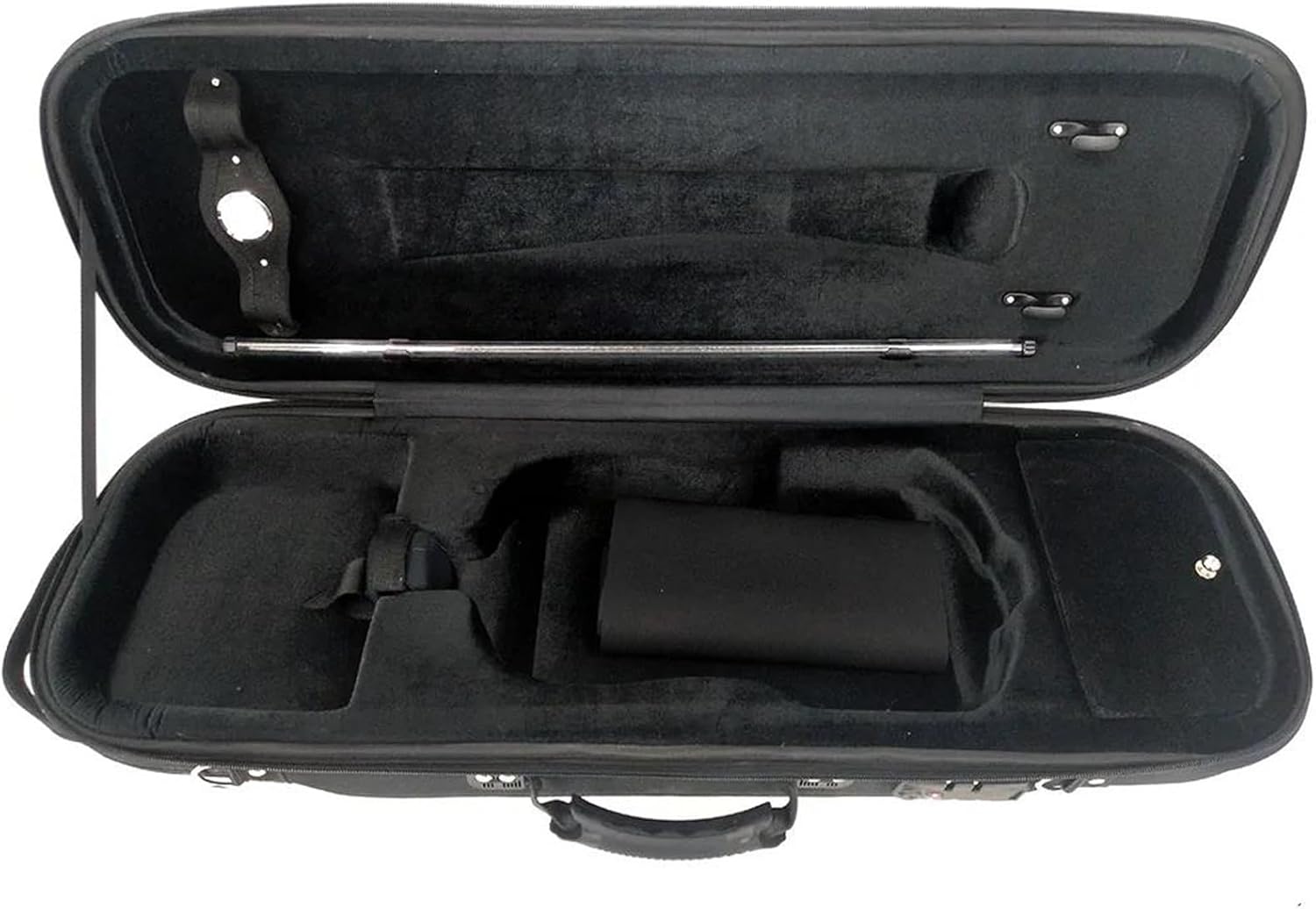 バイオリンケースフルサイズ4/4湿度計付き、長方形の超軽量ポータブル