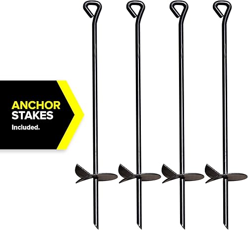 Miniatura 7 de Sportspower Augusta - Juego de columpios de madera con marco en A resistente y tobogán de doble pared de 6 pies, kit de anclaje incluido