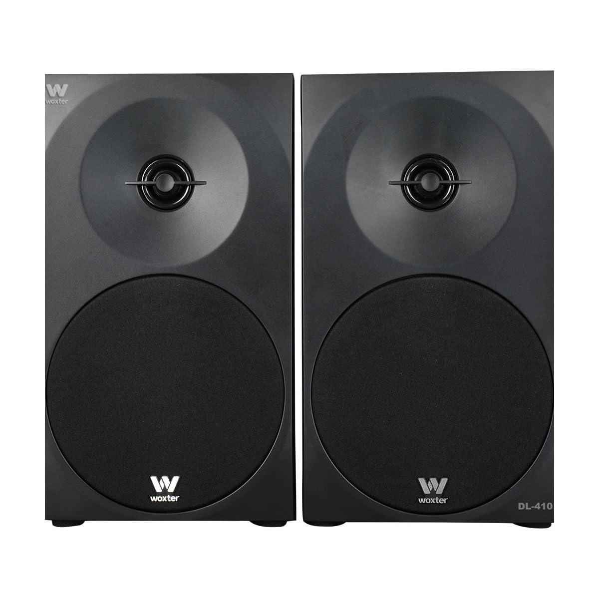 Woxter Dynamic Line 410 Black – 2.0 głośnik stereo (zasilanie o mocy 150 W, drewno, 4 głośniki niskotonowe, 2 głośniki wysokotonowe, 3,5 mm, RCA, system Bass Reflex Control (głośność, wysokie tony,