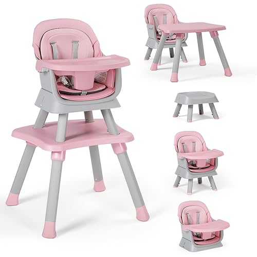 Miniatura 1 de TODEFULL Silla alta para bebé, sillas altas convertibles 8 en 1 para bebés y niños pequeños, asiento elevador de comedor para niños, mesa de bloque