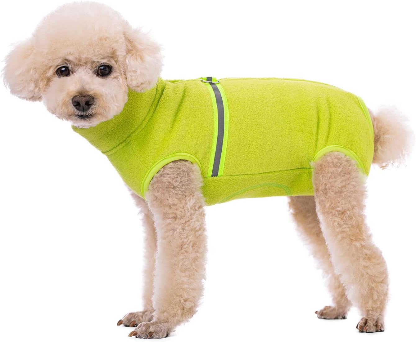 BT Bear Cosy Polar Fleece Coat for Dogs,Dogs Onesie With D Ring