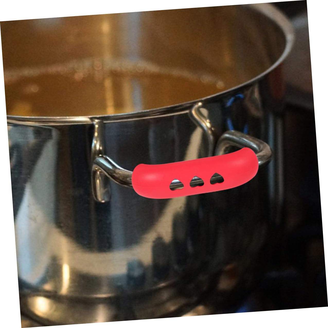 TOPBATHY Funda Aislante para Asas de Sartenes Resistente al Calor Antideslizante Juego de 80 Unidades en Rojo Gris Claro Negro y Azul para Ollas Cacerolas y Utensilios de Cocina