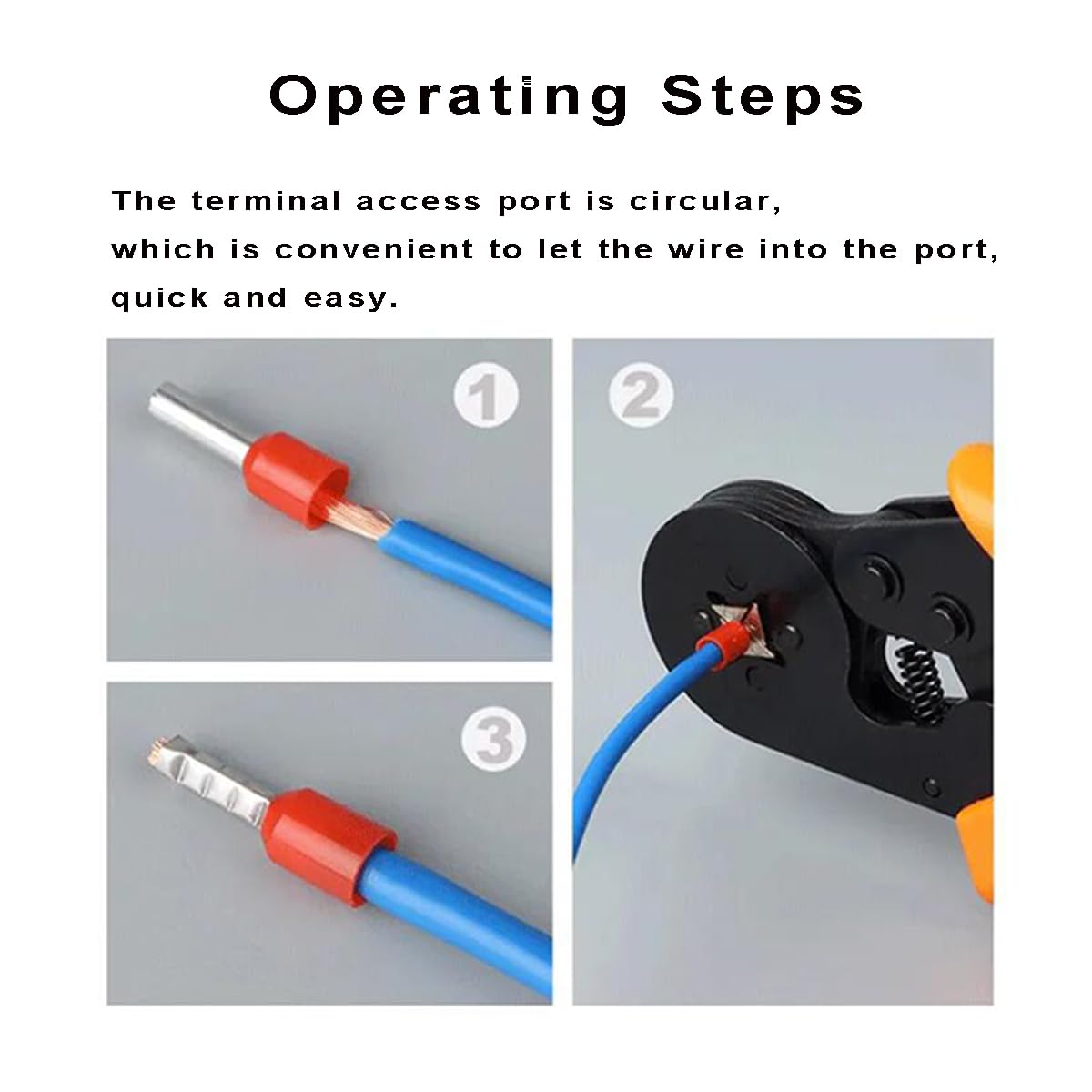 Kit De Virola De Alambre De 5 Tamaños, Juego De Conectores De Crimpado De Cobre, Kit De Terminales De Cable Eléctrico, Terminales De Cable De Clavija De Cable, Terminal De Extremo