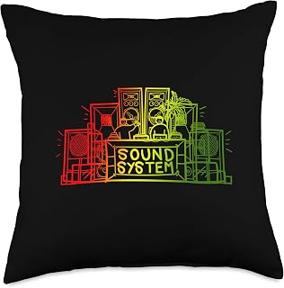 Reggae Sound System Jamaican Music Throw Pillow