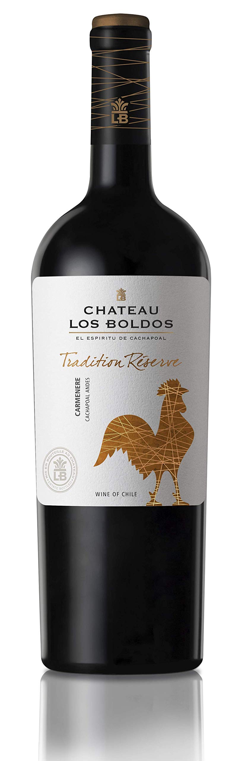 Vino Tinto Los Boldos Tradition Réserve Carménère - 6 botellas de 750 ml - Total: 4500 ml