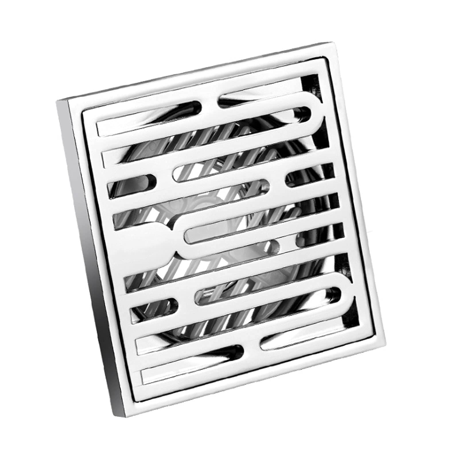 Couvercle de drain de sol carré 4 pouces en acier inoxydable pour douche