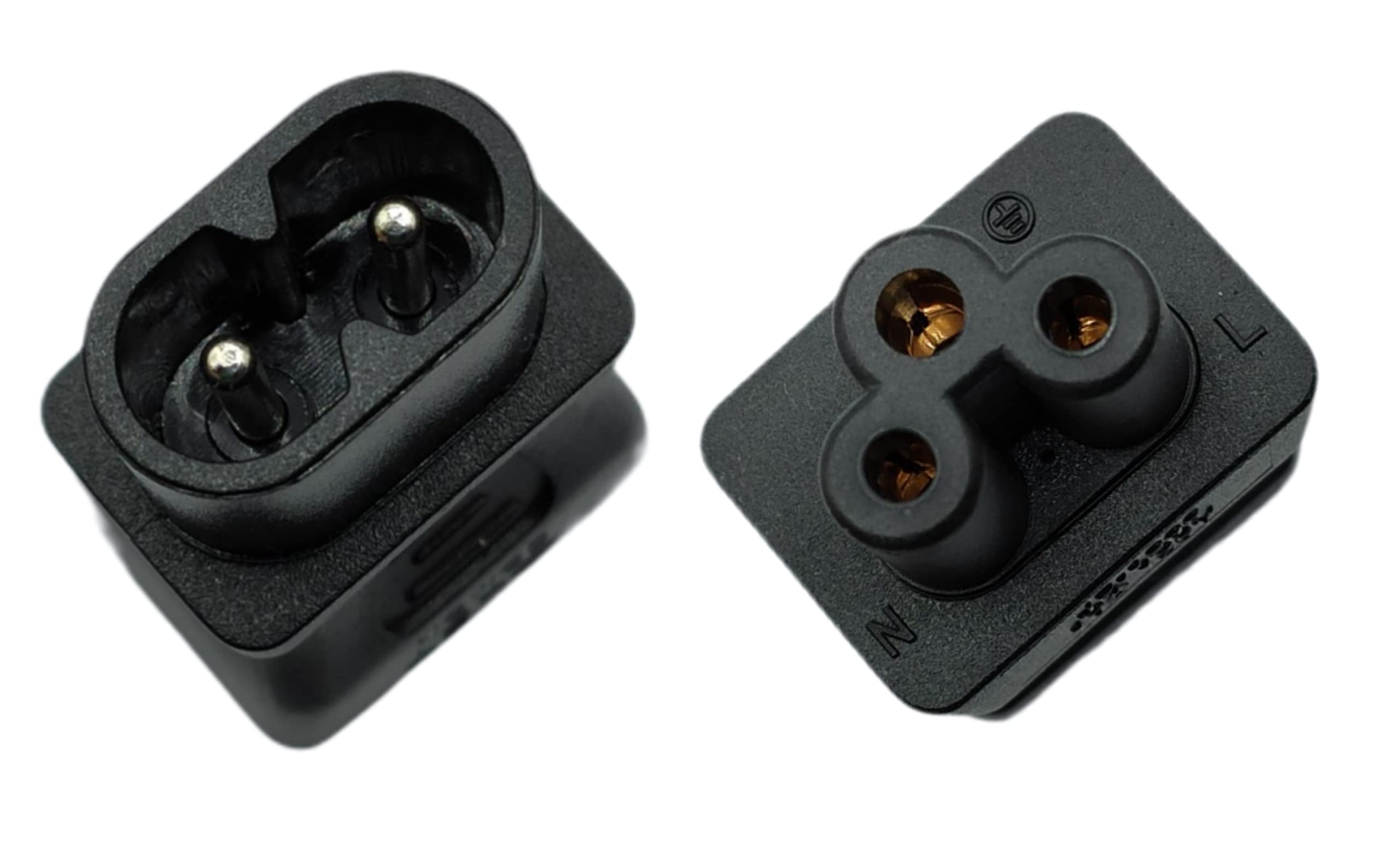 Amazon.co.jp: COMON(カモン) 電源変換プラグ-メガネ型(2ピン/オス