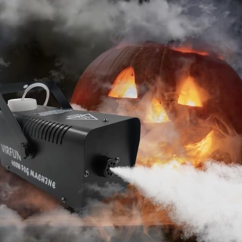 Miniatura 5 de Máquina de niebla, máquina de humo con control remoto inalámbrico y con cable para fiestas, Halloween, boda y efecto escénico, 400 W