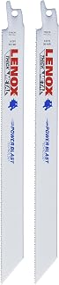 LENOX Tools Metal Cutting Reciprocating Saw Blade with Power Blast Technology, Bi-Metal, 9-inch, 14 TPI, 2/PK