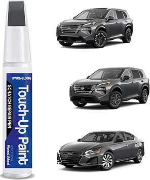 KAD Gun Metallic Touch Up Paint for Nissan Altima Maxima Rogue | 2-in-1 Scratch Repair Pen, Exact Color Match, Quick Fix for Scratches & Chips