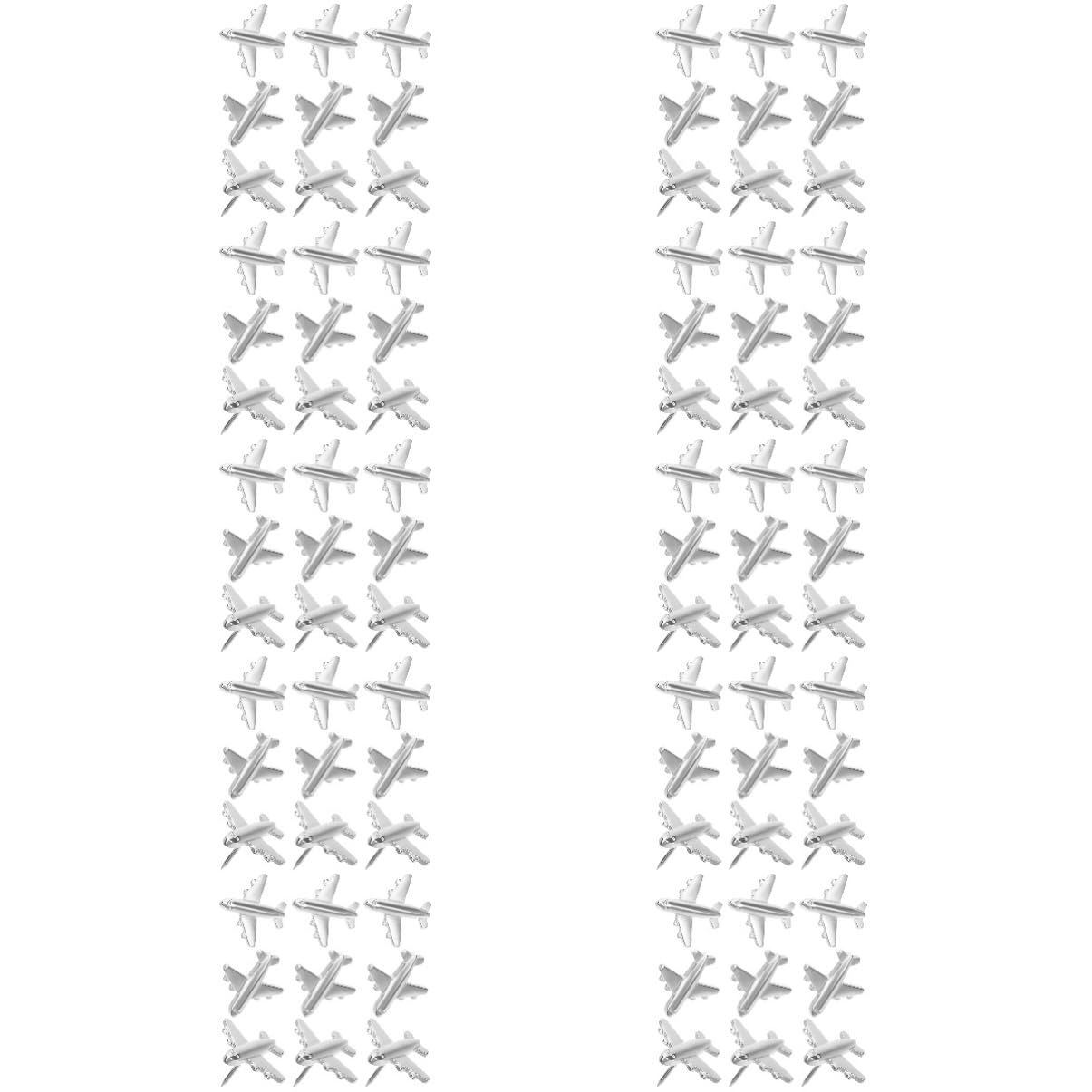 Abaodam 120pezzi Puntine Decorative Metallo Forma Di Aereo Per Bacheca e Mappa Per Ufficio e Casa Design Creativo e Funzionale