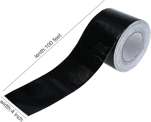 Miniatura 2 de Cinta adhesiva permanente impermeable de 4 pulgadas x 100 pies para caravana, cinta de reparación de parte inferior de remolque, cinta adhesiva