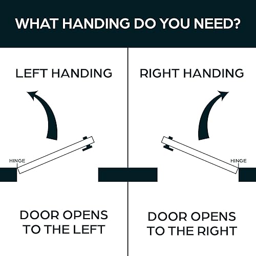 Miniatura 9 de Summit Doorware Kit de cerradura de embutir y manija de salida con cilindro de embutir y llaves en acabado de aluminio (empujar a izquierda) -