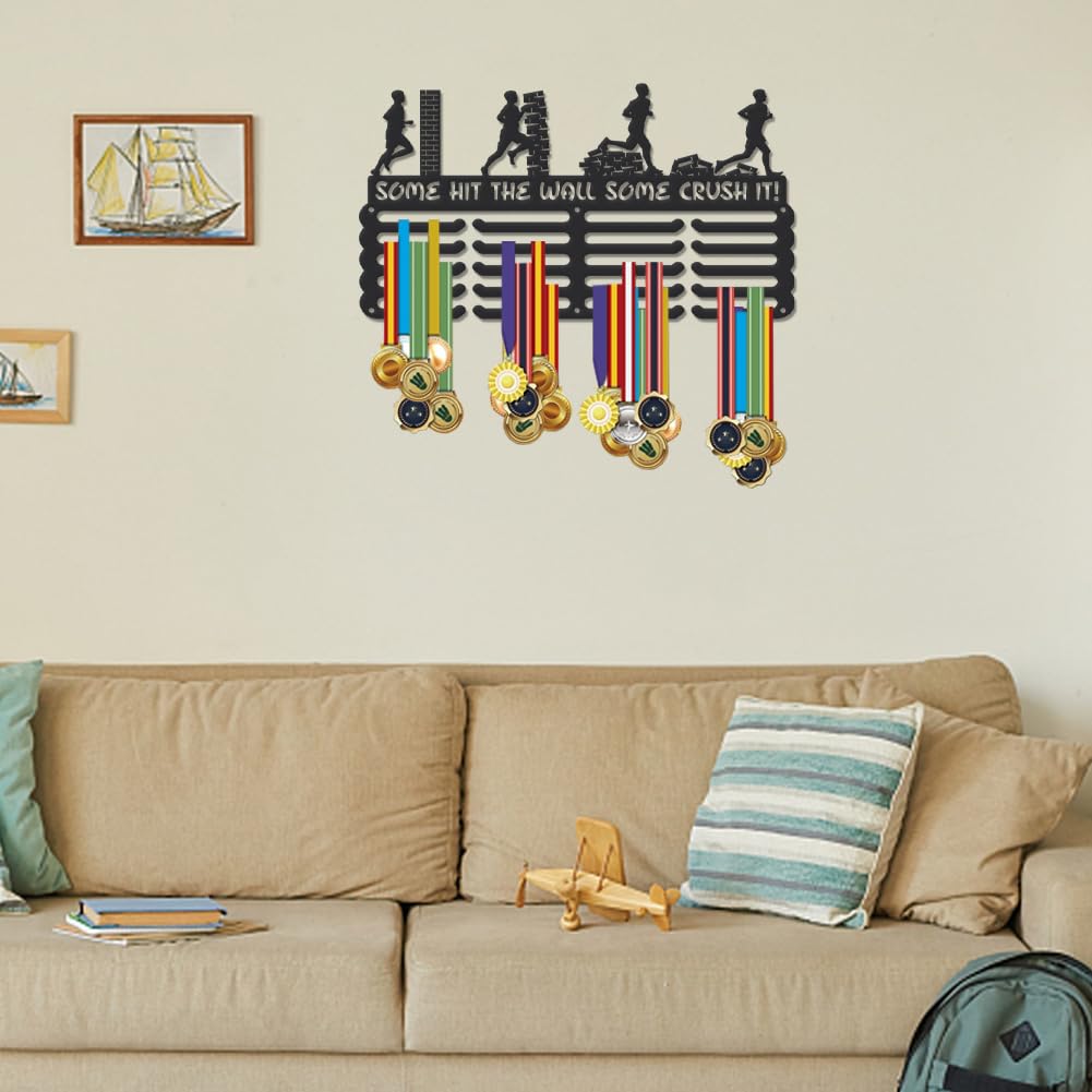 SUPERDANT Medaillenhalter Aus Metall Medaillen Aufhänger Auszeichnungs Und Schleifenhalter Organizer Wandmontage Für Turnhalle Sportverein Schule Athleten Wettbewerb