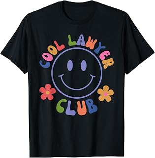 Cool lawyer club Groovy attorney law student/professor T-Shirt