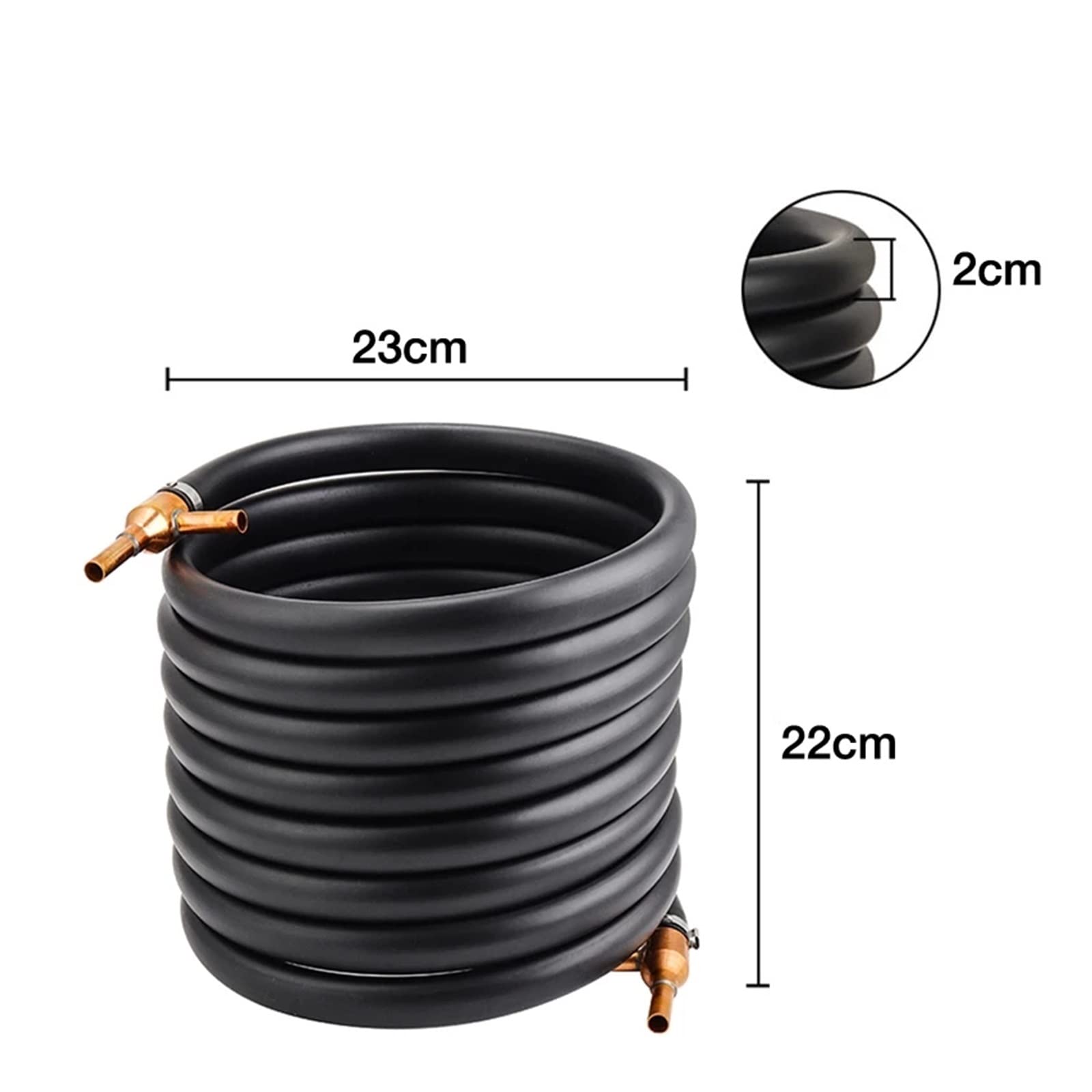 Intercambiador de Calor Intercambiador de calor hierba: enfriador contador, herramientas enfriamiento tubos cobre 6.5m, bobina manchina for cerveza vino casería