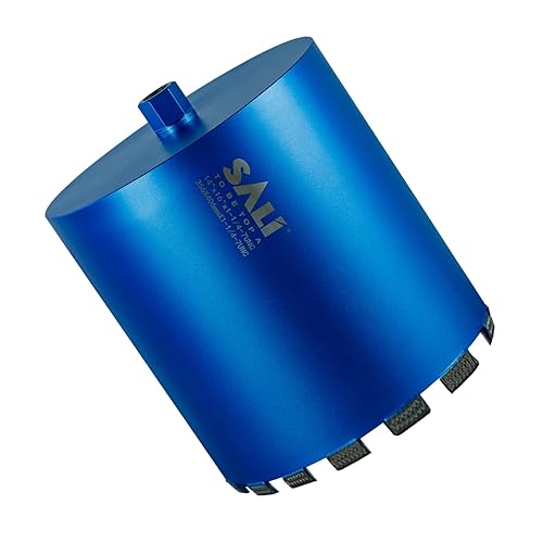 SALI Brocas de núcleo de diamante húmedo de 14"358mm de diámetro, 15"380mm de profundidad de perforación Broca de núcleo para hormigón, broca de