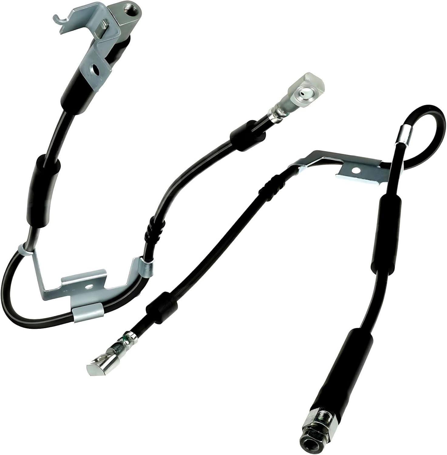Front Driver Passenger Side Brake Line Brake Hose Kit Fits Ram 1500 1995 1996-1999 Fits Ram 2500 1995 1996 1997 1998 1999 Fits Ram 3500 1994 1995-1999 Replace# 52008008,52008870,52008870AC,52008895
