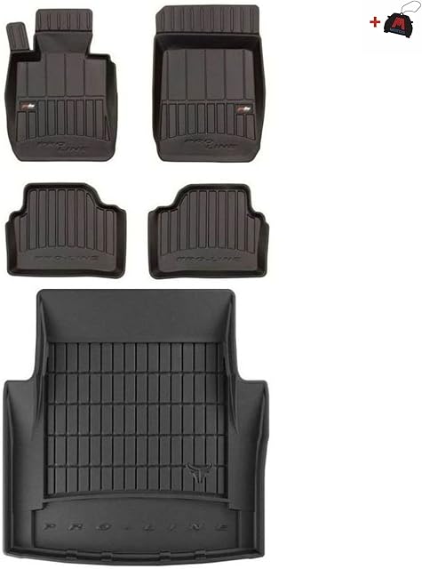 M MOTOS Zestaw dywaników samochodowcyh i maty bagażnikowej do BMW 3 E90 2004-2012 Zwiększ komfort podróży z antypoślizgową matą samochodową 3D- all-weather floor mats car, ochrona przed brudem