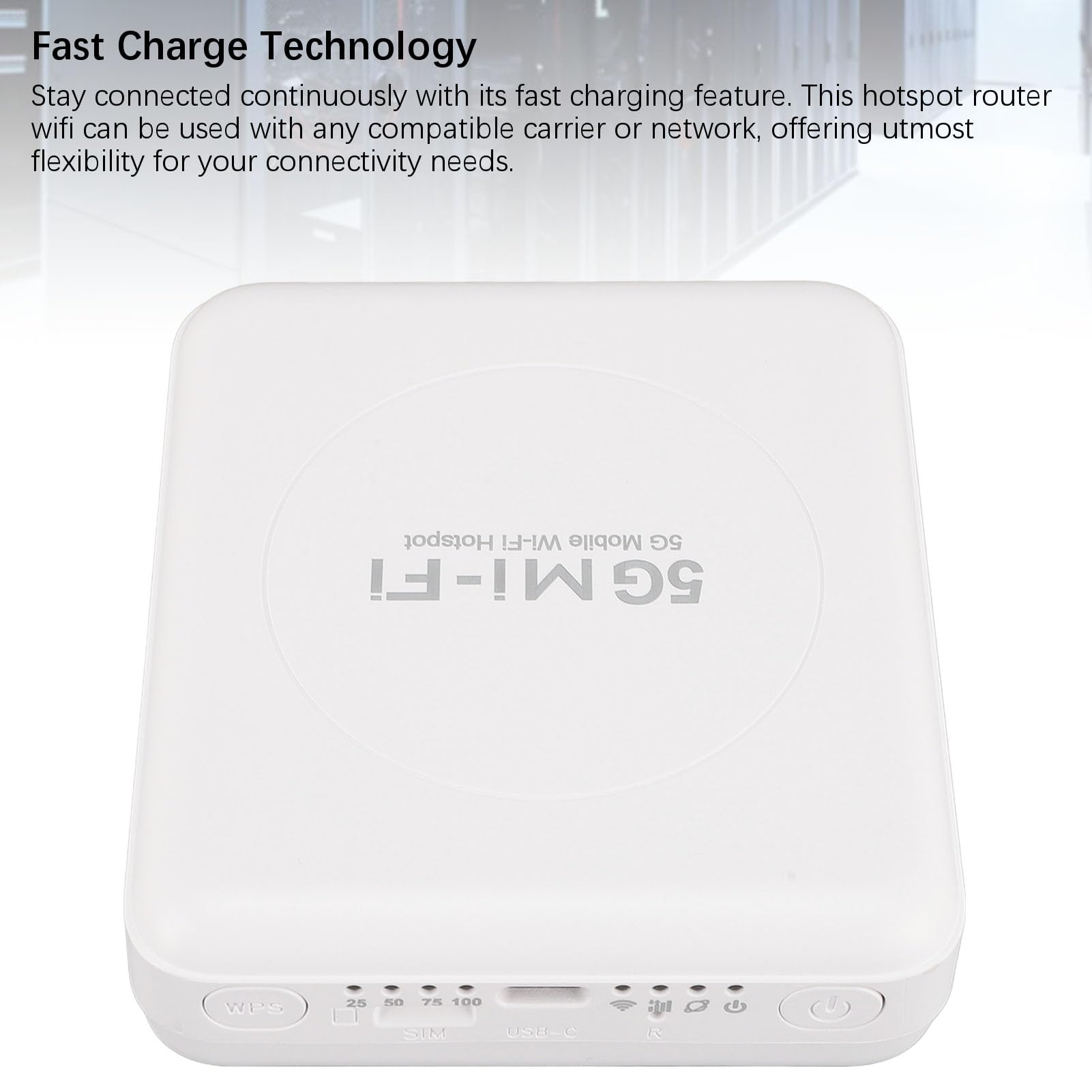 Routeur WiFi Portable Hotspot Batterie Longue Durée 5G WiFi Hotspot Mobile Gigabit Double Bande sans Fil WiFi6 pour Les Utilisateurs Professionnels