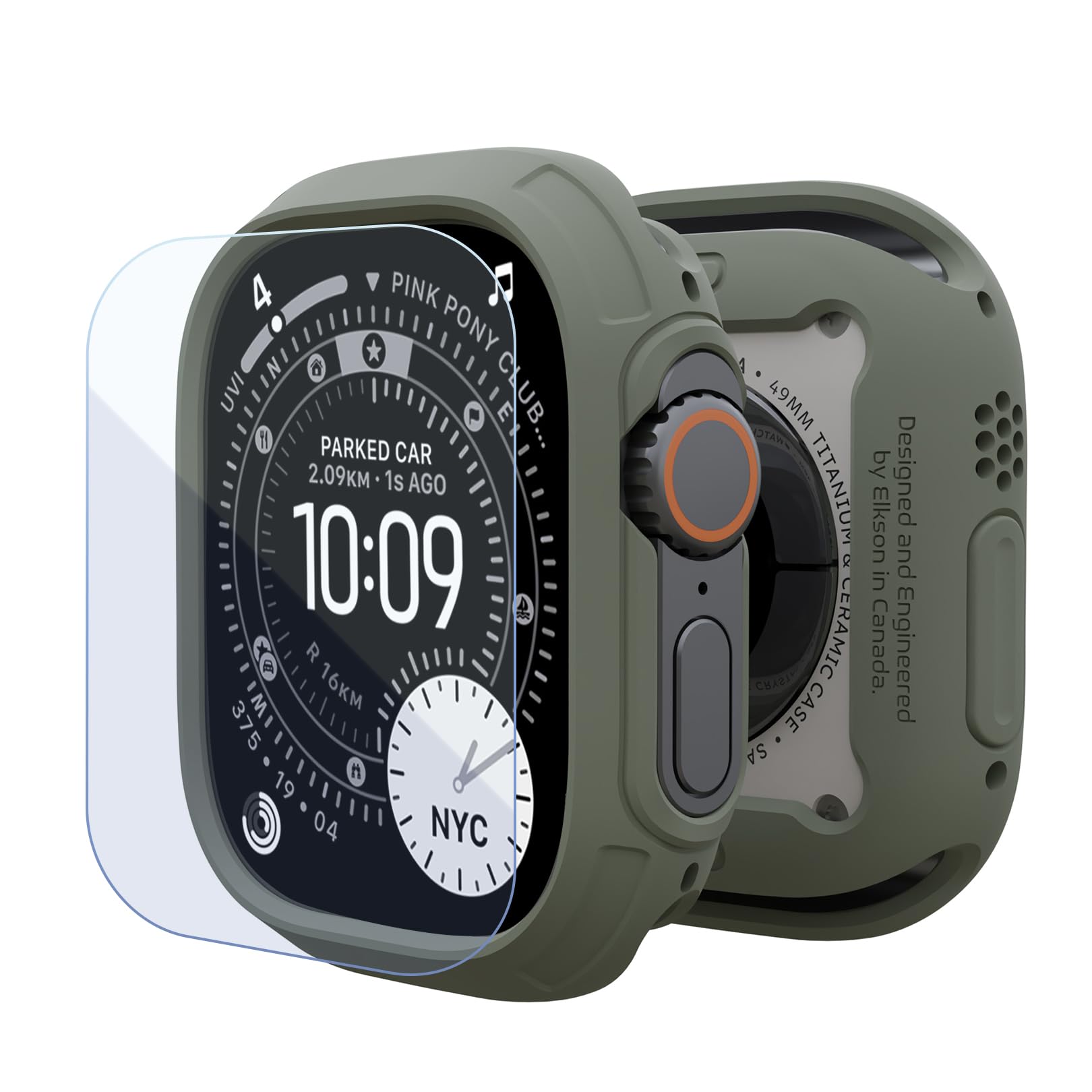 Amazon.com: elkson Made for Apple Watch Ultra 3/2/1 Bumper Case