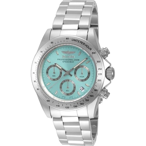 Invicta Speedway Men 39.5mm Stainless Steel Steel Tiffany Blue dial VD53B-14 Quartz