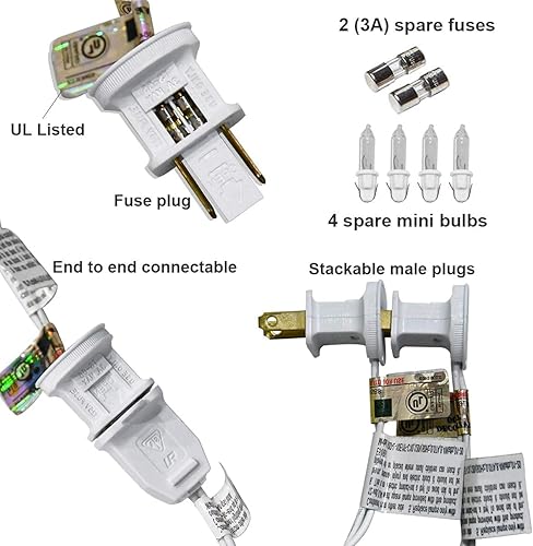 Miniatura 3 de Guirnalda de luces de palmera de 8.5 pies para patio con 10 luces de palmera, para verano, interiorexterior, fiesta, fiesta, decoración, luces de