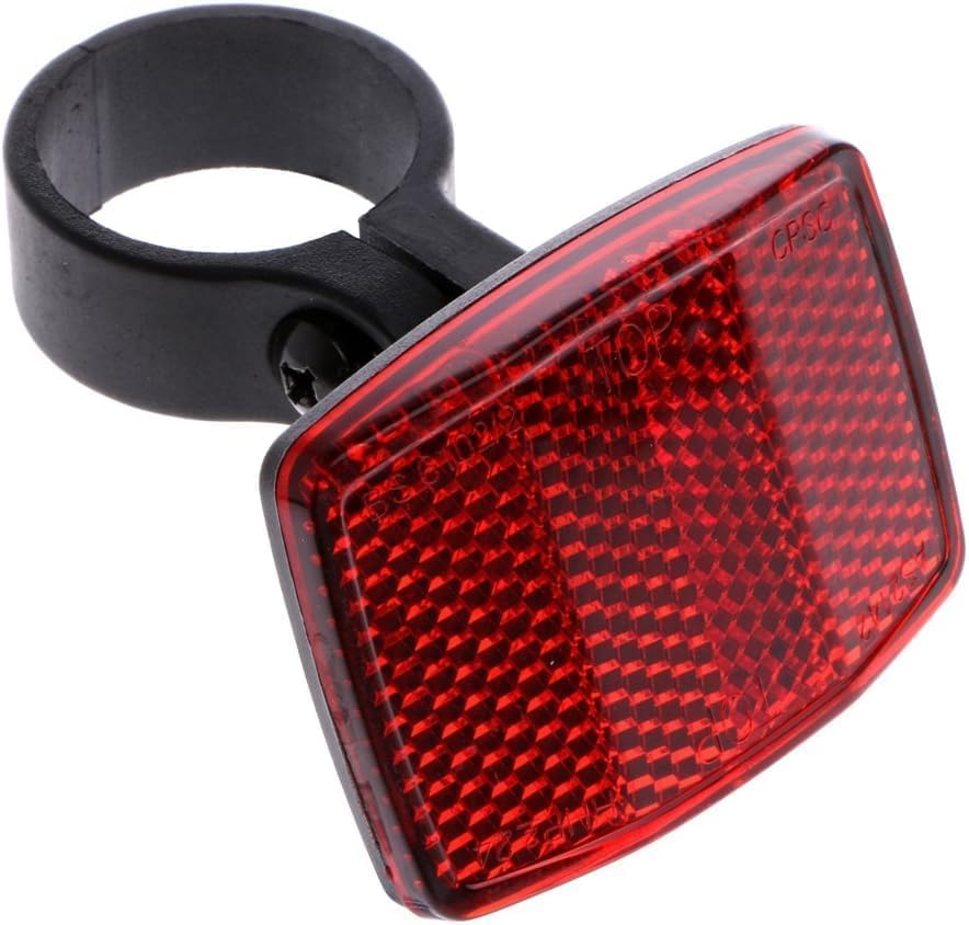 Cawhui Red Bike Rear Safety Warnning Reflector Plastic Safety Bike Rear Reflector Light Back Reflective Boards Night Decoration Wreath Wreath Pendant Reflectors Lights and Reflectors
