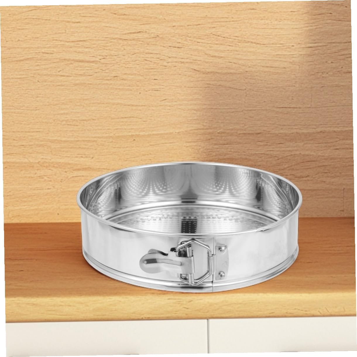 VANZACK Springform Cheesecake Pan 9-inch 304 Stainless Steel Spring Lock Removable Bottom Baking Mold for Home Kitchen Baking Pies Cakes
