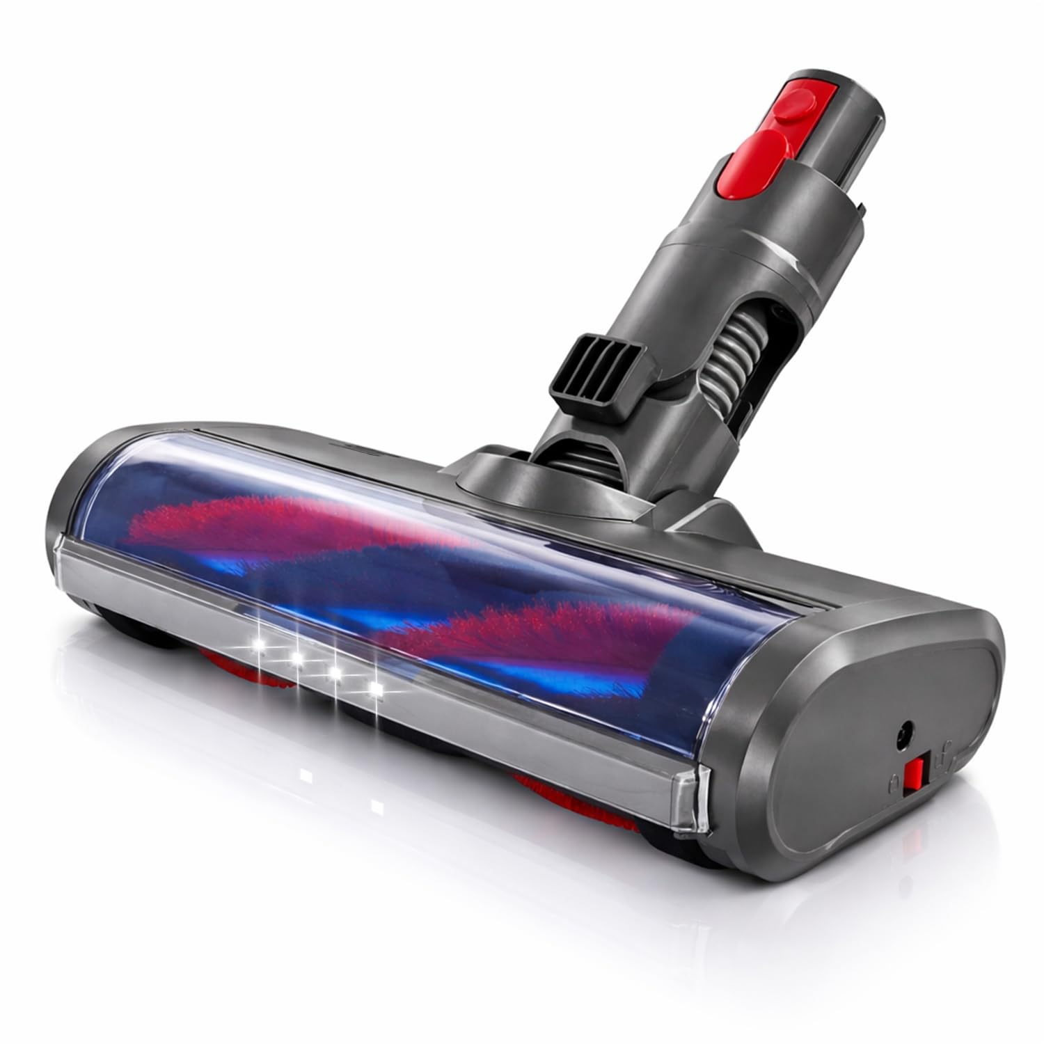 Reliapart Grey Carbon Fibre Motorised Floor Brush Tool Compatible For Dyson V7 V8 V10 V11 V12 V15 Vacuum Cleaner Models Quick Release System Lightweight Design - 967483-01