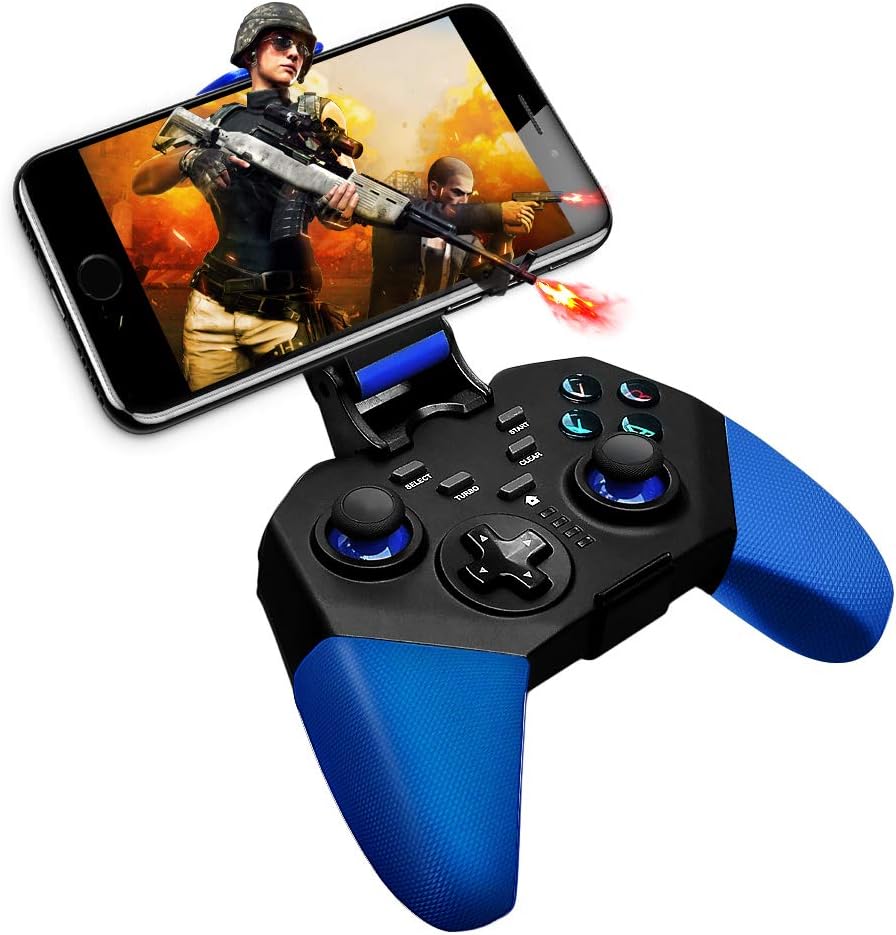 Mobile Gaming Controller,KINGEAR Wireless Android Controller Gamepad Comptible for Android and iOS Game