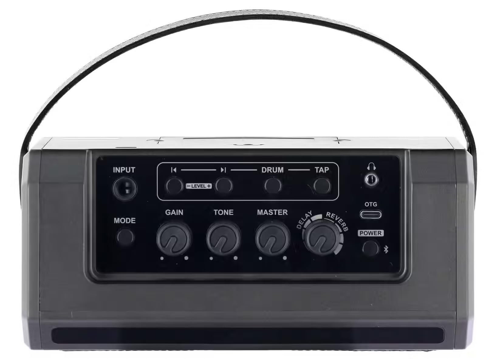 WOODBRASS GE10 - Amplificador de guitarra eléctrica (10 W, negro, transistor compacto, 5 canales, efectos integrados, altavoz de 6 pulgadas, ideal para principiantes y prácticas)
